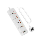 4 way power extension charger – durable multi socket