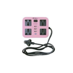 4 way power extension charger – durable multi socket