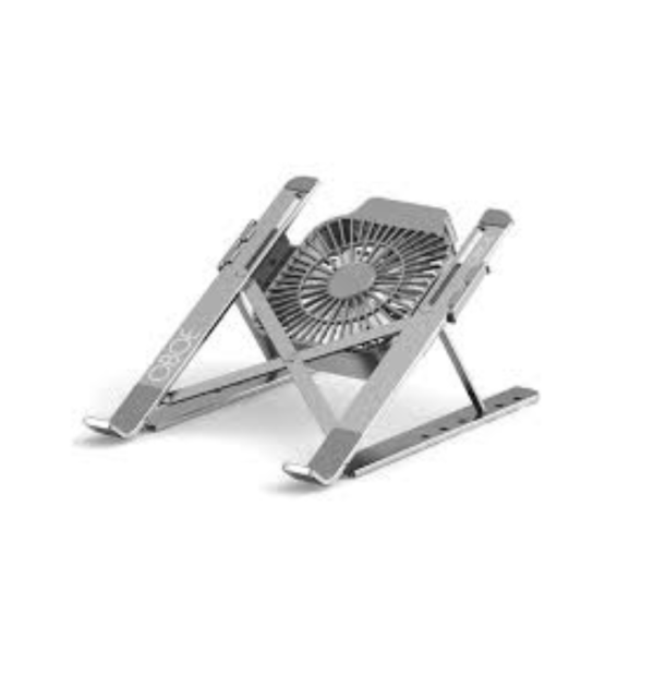 laptop stand with cooling fan – adjustable & portable
