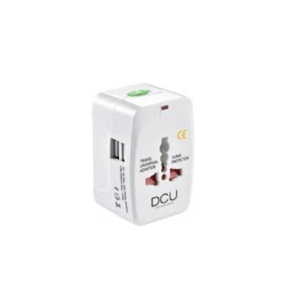universal travel adapter with usb port – multi country charger
