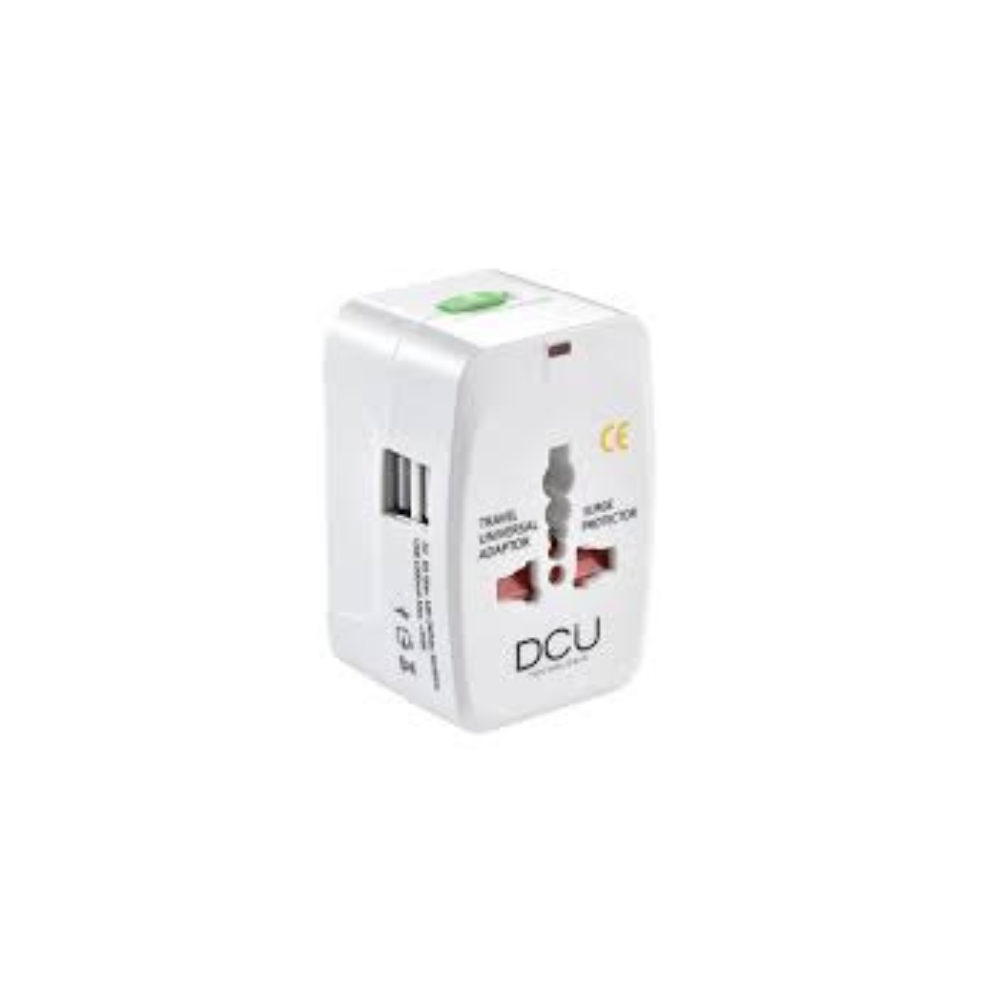 universal travel adapter with usb port – multi country charger