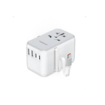 universal travel adapter with usb port – multi country charger